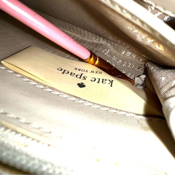 Kate Spade Cabana Tile Lacey Yellow and Blue Geometric Wallet - Picture 12 of 14